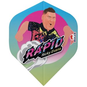 Bull’s Player Cartoon Flight – 100 Ricky Evans Cartoon No.2