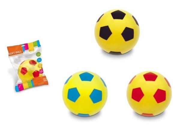 Mondo Softbal (schuimrubber) Ø 14cm - voetbalprint - 1 exemplaar - Copy
