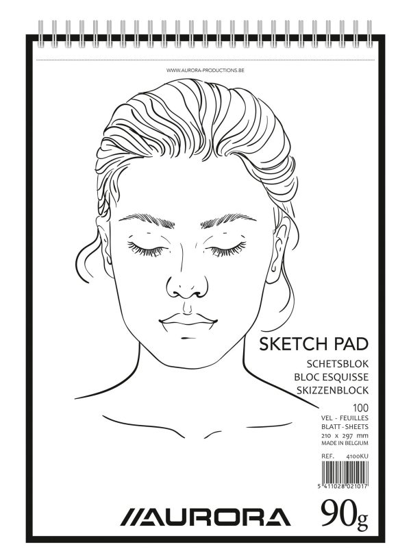 Schetsblok A4 (210x297mm) 90gr/100vel - wit