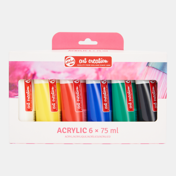 ArtCreation Acrylverf tube 75ml - 6stuks