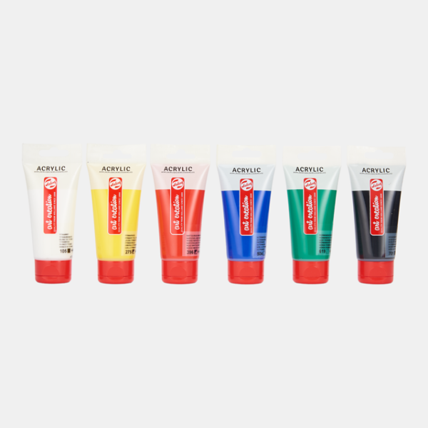 ArtCreation Acrylverf tube 75ml - 6stuks - Afbeelding 2