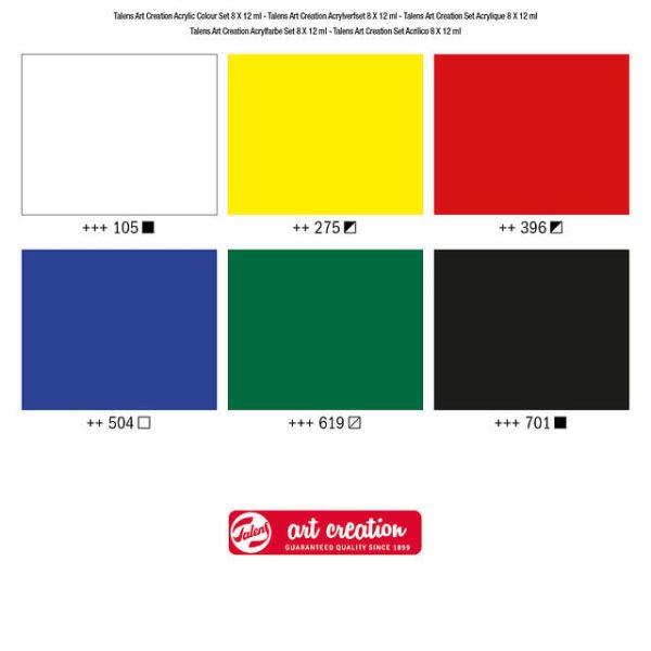 ArtCreation Acrylverf tube 75ml - 6stuks - Afbeelding 3