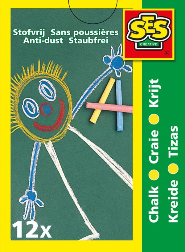 SES Creative Krijt 12 kleuren - Afbeelding 6
