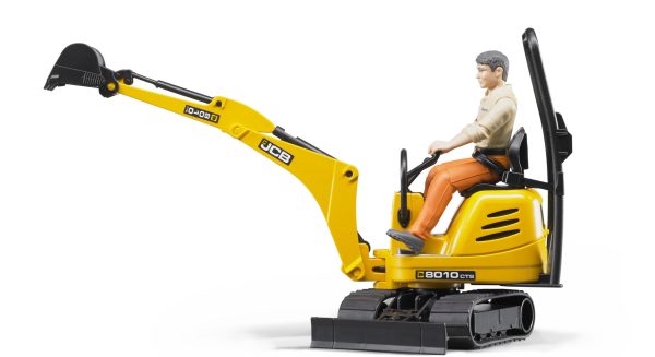 JCB Mini graafmachine + arbeider