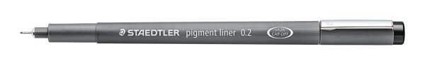 Pigment Liner 0,2mm - zwart - Afbeelding 3