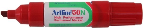 Artline Permanente Marker "50N" schuine punt, lijndikte 3-6mm - rood