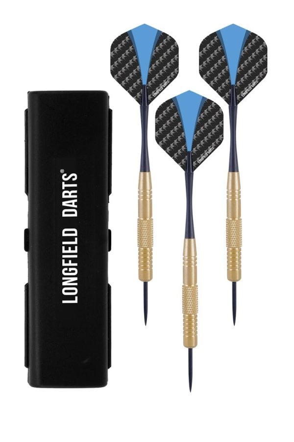 Dartsset in etui - Brass Steeltip 3stuks van 22gram
