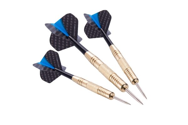 Dartsset in etui - Brass Steeltip 3stuks van 22gram - Afbeelding 3