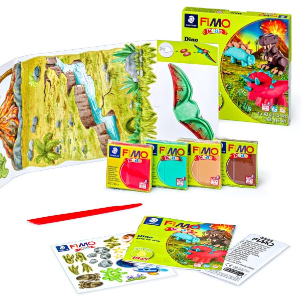Set Modelleerklei Fimo Kids Form&Play - Dino - Afbeelding 3