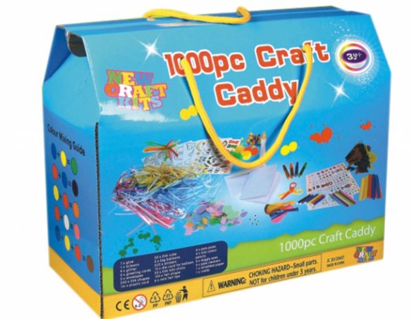 Hobbydoos met wenskaarten, ballons, stickers en potloden