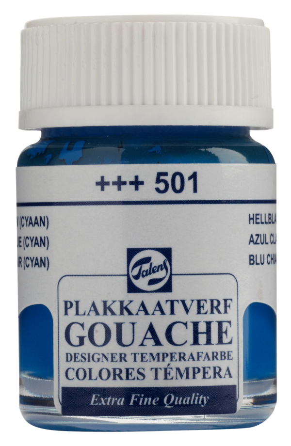 Talens Plakkaatverf Extra Fijn 16ml - Lichtblauw Cyaan