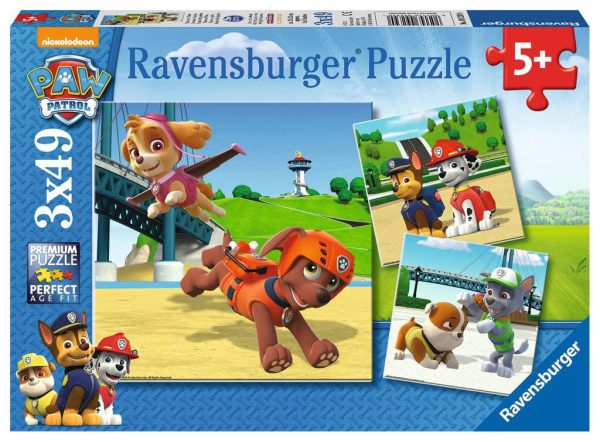 Puzzel (3x49stuks) - Paw Patrol - Team op 4 poten