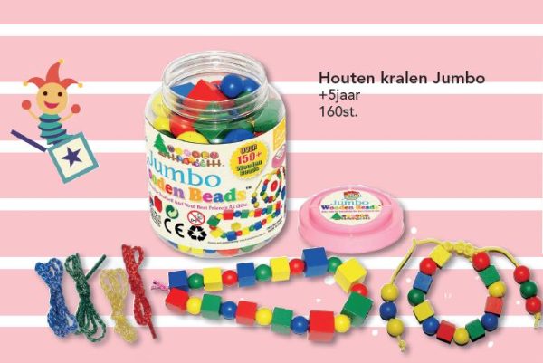 Jumbo houten kralen