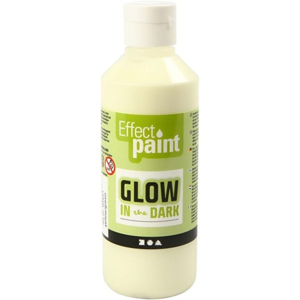 Glow-in-the-Dark verf 250ml - groen/geel