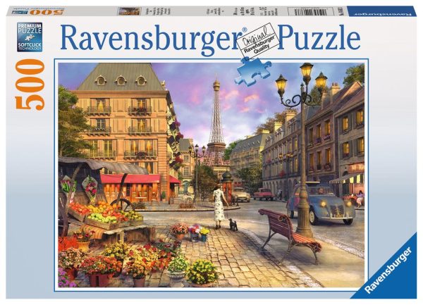 Puzzel (500stuks) - Wandeling door Parijs