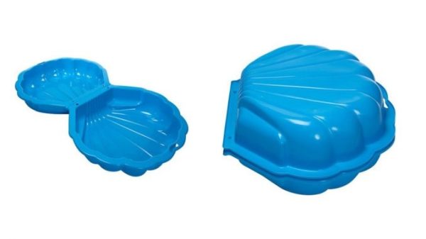 Schelp MAXI (set van 2) zwembad/zandbak - blauw