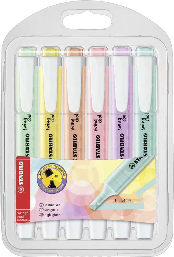 Stabilo Swing Cool - Etui 6stuks pastel
