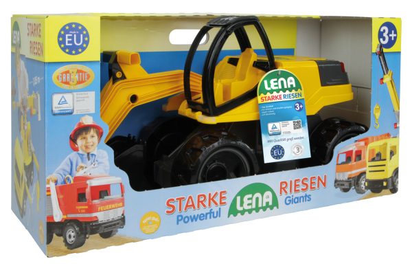 Giga Trucks Graafmachine PRO (zwart/geel) - 63cm - Afbeelding 2