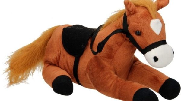 Paard pluche 30cm
