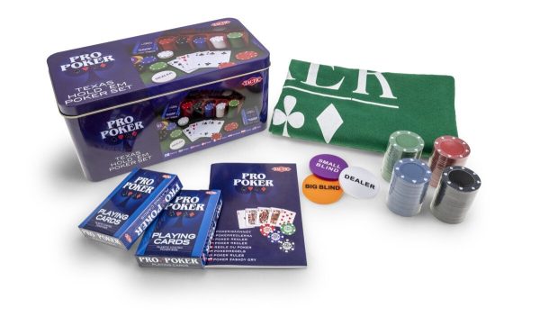 Pro Poker Texas Hold'em Set (tin box)