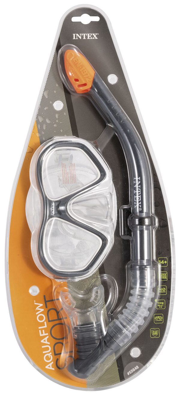SPORT Duikbril + Snorkel "Reef Rider" - zwart