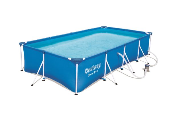 Bestway Steel Pro Rectangular Splash Frame Pool (400x211x81cm)