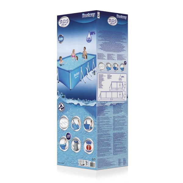 Bestway Steel Pro Rectangular Splash Frame Pool (400x211x81cm) - Afbeelding 4