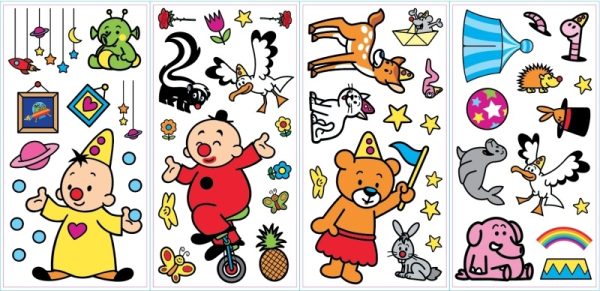Bumba - Muurstickers (verwijderbaar) 52stuks