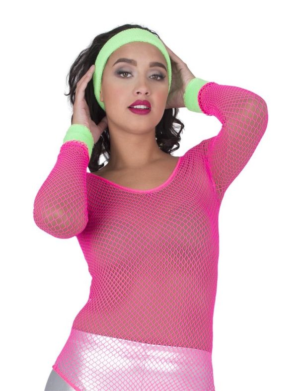 Set zweetbanden - Fluo groen
