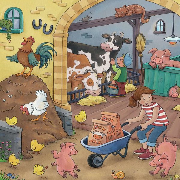 Puzzel (3x49stuks) - Op de boerderij - Afbeelding 3