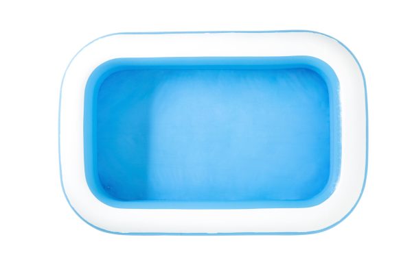 Familiezwembad (262x175x51cm) - blauw/wit - Afbeelding 2