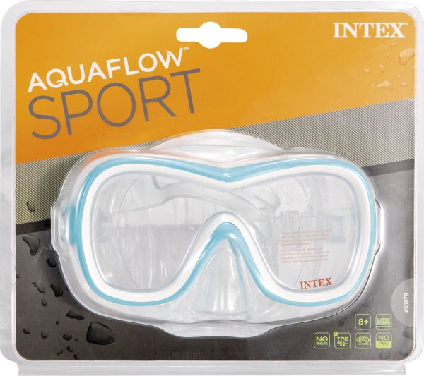 Intex Duikbril "Wave Rider" Aqauflow Sport (blauw OF oranje)