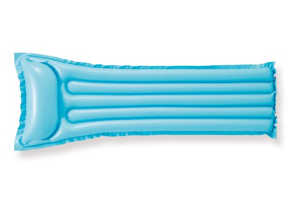 Luchtmatras (183x69cm) - ECONOMATS (blauw OF geel OF roos) - Afbeelding 4