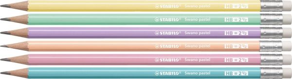 Stabilo Swano Pastel HB potloden - 6stuks - Afbeelding 2