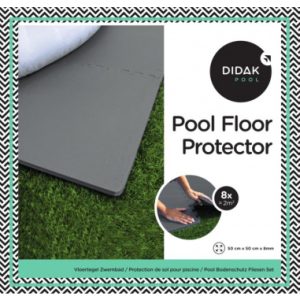 Didak Vloertegels 50x50x0,8cm – 8stuks (donkergrijs)