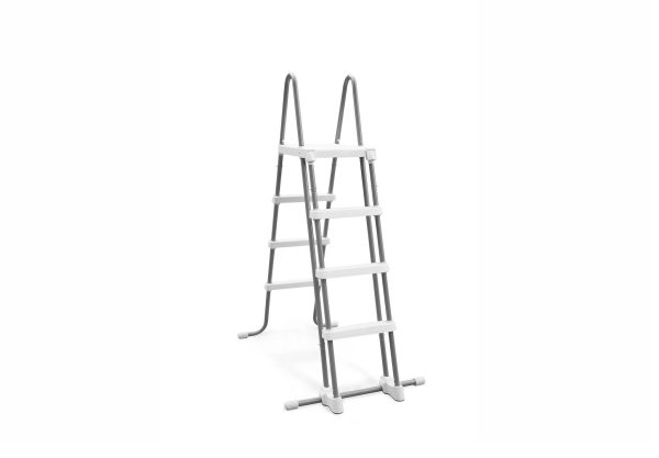 Intex Zwembadladder Krystal Clear (aluminium) - 122cm (grijs/wit)