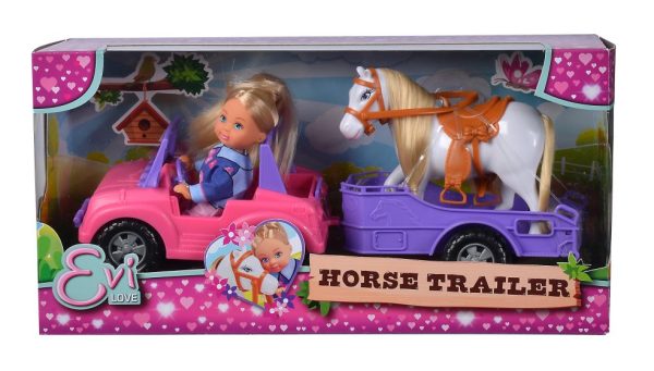 Evi Love - Jeep met paardenhangwagen