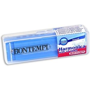 Mondharmonica (metaal) met 10 noten (assorti)