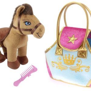 Bruine pony in tasje