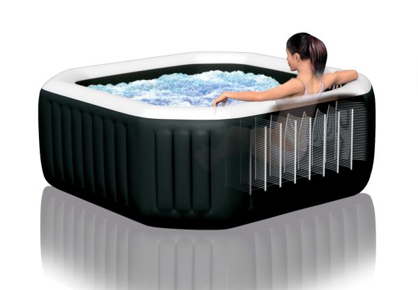 Intex Spa Bubble Set 6 pers. Carbone 218x71