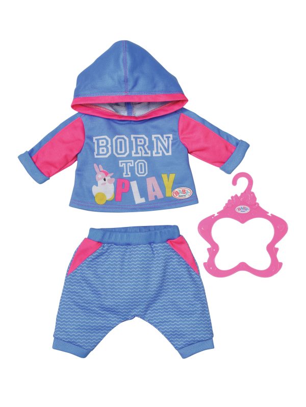 BABY born Jogging Suits 2 assorted Poppenkledingset