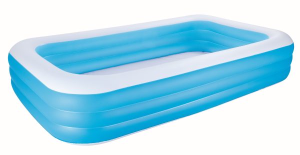 Familiezwembad (305x183x56cm) - blauw/wit