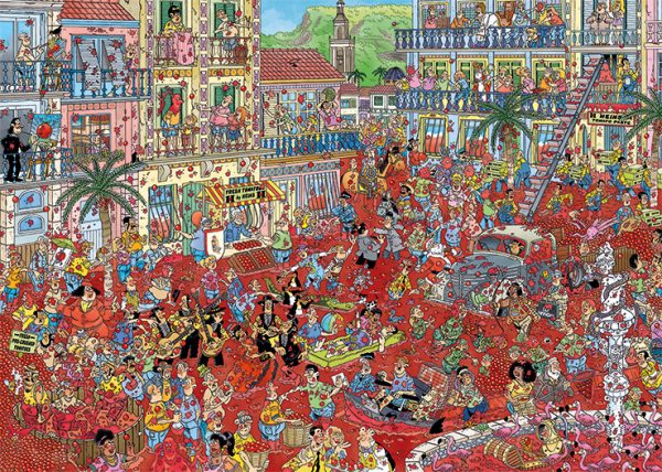 Jan van Haasteren - La Tomatina (1000stuks) - Afbeelding 2