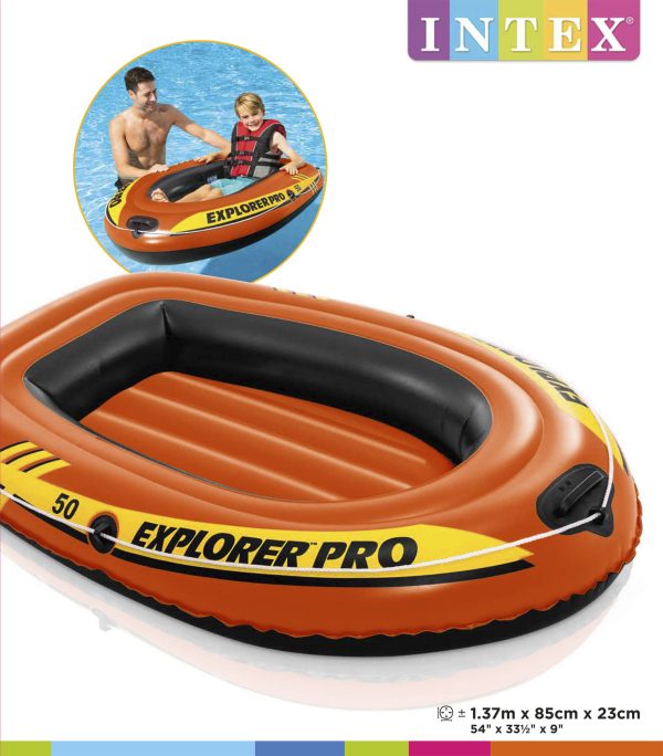 Roeiboot EXPLORER PRO 50 (137x85x23cm) - oranje