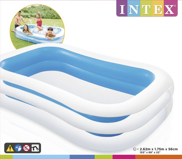 Intex familie zwembad 262 x 175 cm