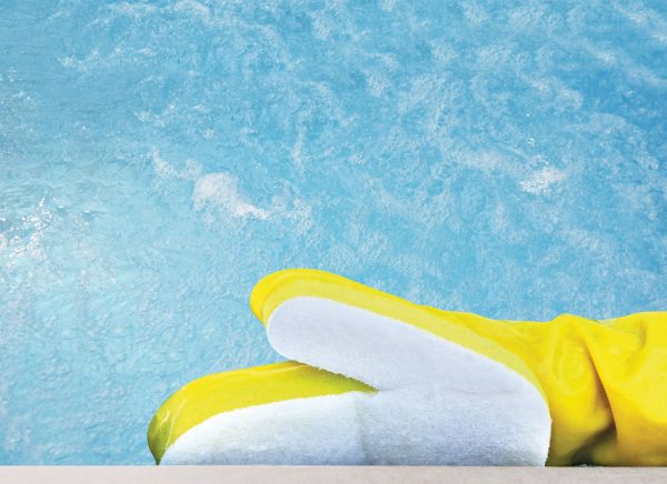 Kokido Scrub-O Pool & Spa Scrubbing handschoen 2-in-1 - Afbeelding 3