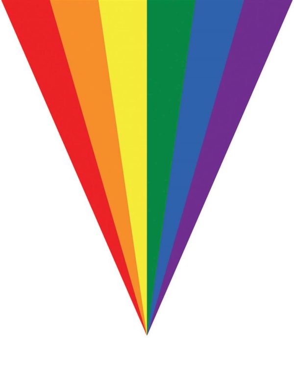 Vlaggenlijn "Regenboog" - 5m/10vlaggen