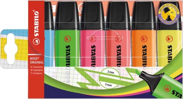 Stabilo BOSS Original - Etui 6stuks flou