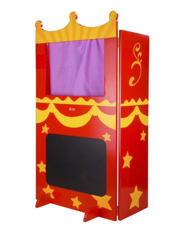 Poppenkast (87,5x55x24,5cm) - rood - Afbeelding 3