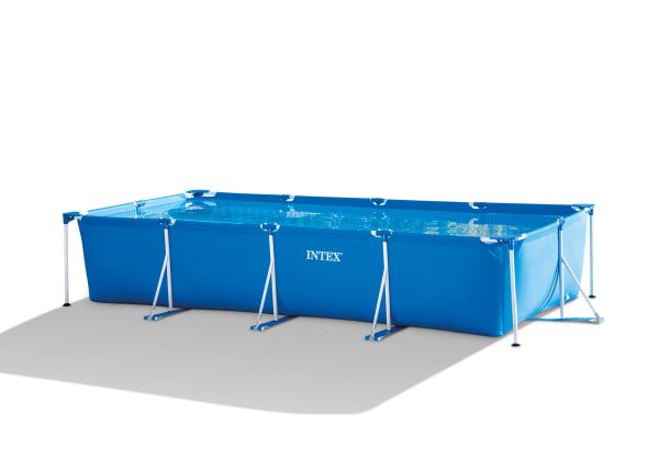 Rectangular Frame Pool Set (450x220x84cm) met filterpomp 12V